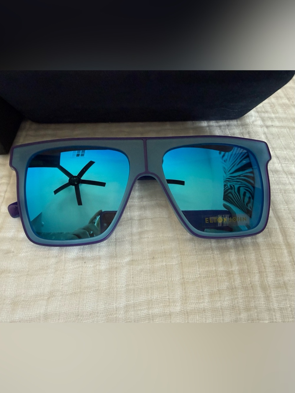 New Elton John Goliath Polarized Sunglasses With Case, Cloths and Box